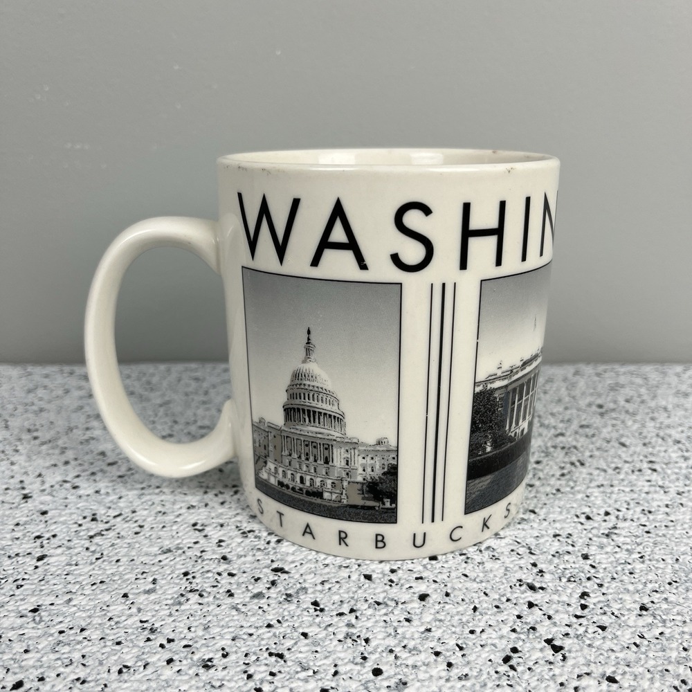 Starbucks Barista City Scenes Series 18oz Coffee Mug Washington DC 2005